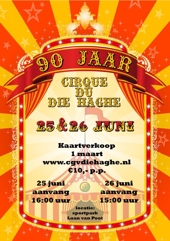 U kunt nu kaarten bestellen voor Cirque du Die Haghe op 25 en 26 juni 2016